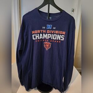 2018 nfc division champions chicago bears t shirt men’s size Large